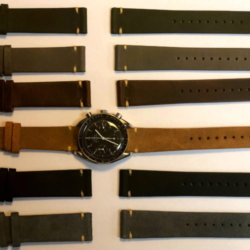 Omega Speedmaster Contrasting Tip Stitch by Liberty Straps