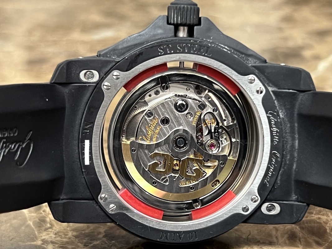 Glashutte Original Sport Evolution Impact Automatic Black Box Papers model 39-47-16-16-54