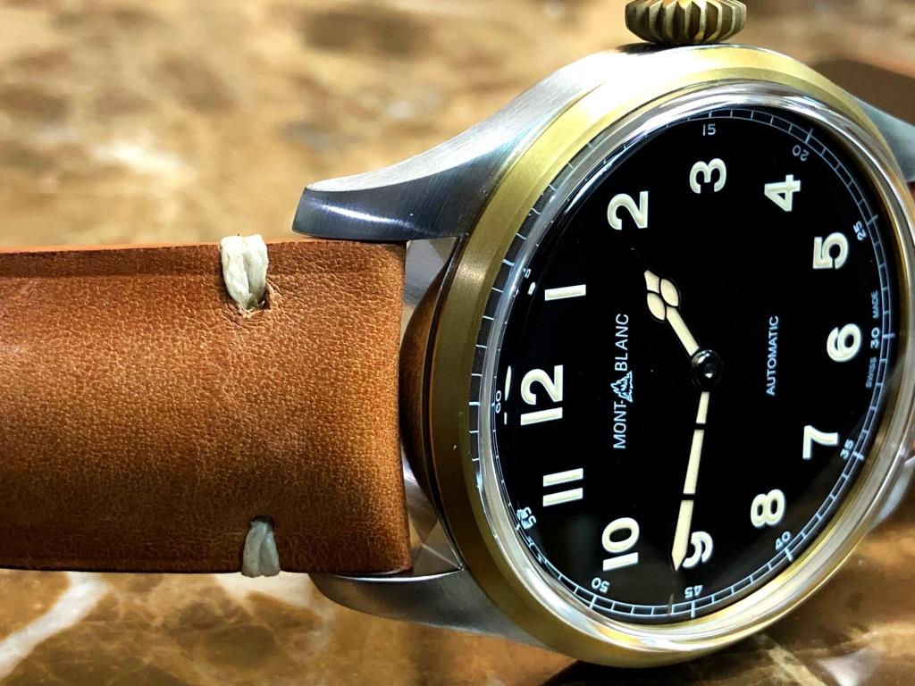 Montblanc 1858 Stainless Steel and Bronze 44mm Automatic with Box and Papers 116241