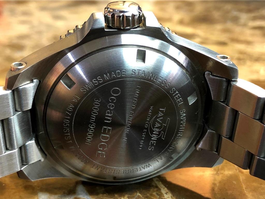 Tavannes Ocean Edge Gents LIMITED EDITION Diving Watch Orange 3000m /9900 ft Box Papers