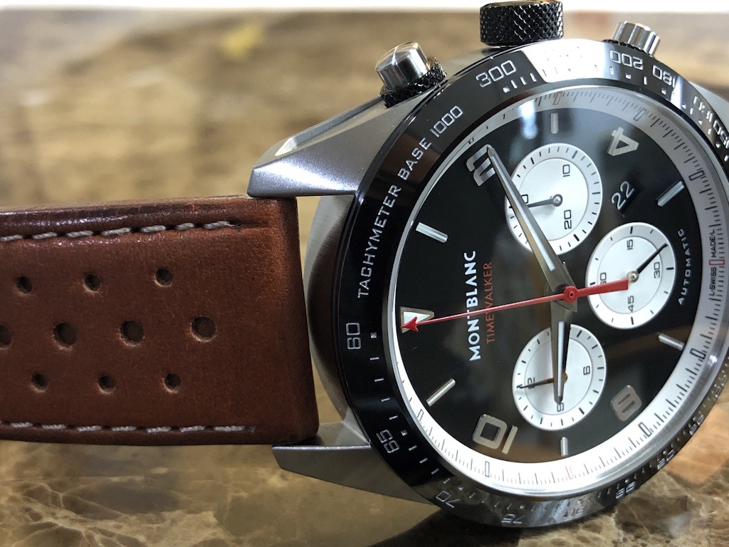Montblanc TimeWalker Chronograph 43mm Automatic Black / White Panda Daytona with Box and Papers 119942