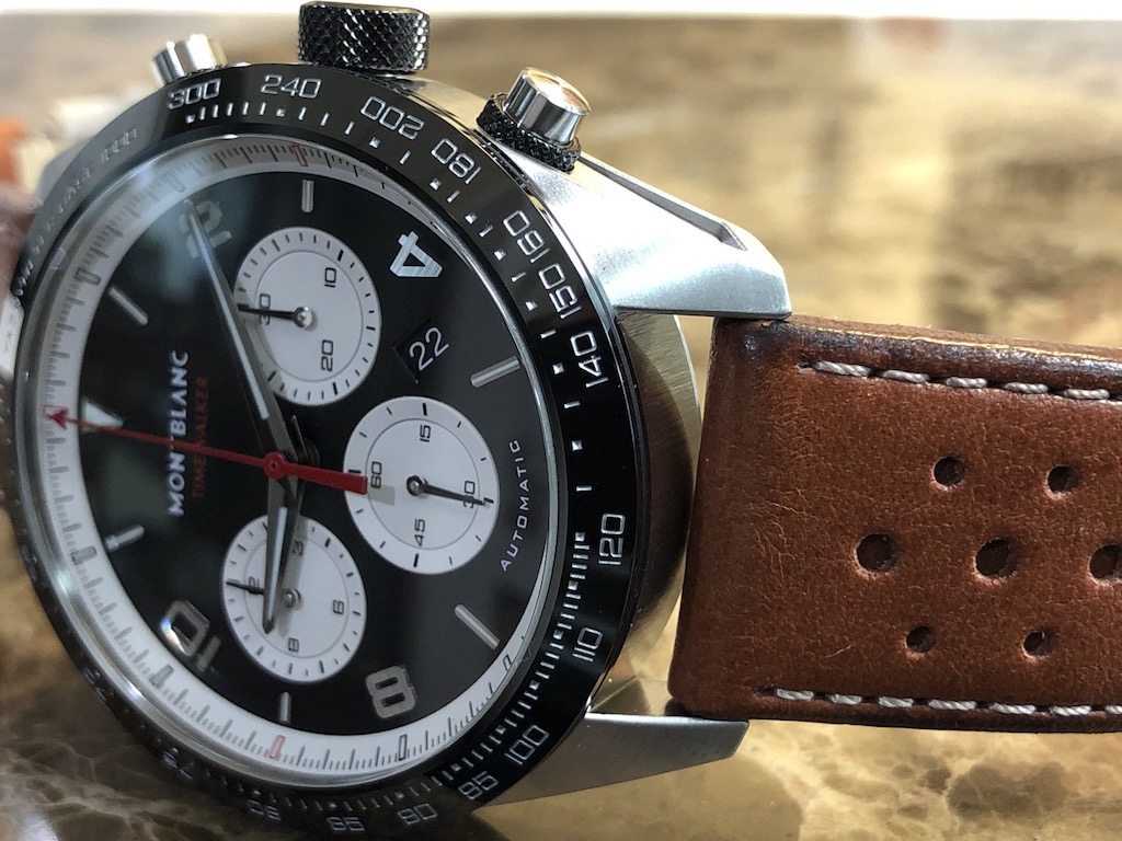Montblanc TimeWalker Chronograph 43mm Automatic Black / White Panda Daytona with Box and Papers 119942