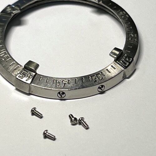 Rider Tab Steel - 4 Pack - Four Screw Set - color Silver fits Breitling