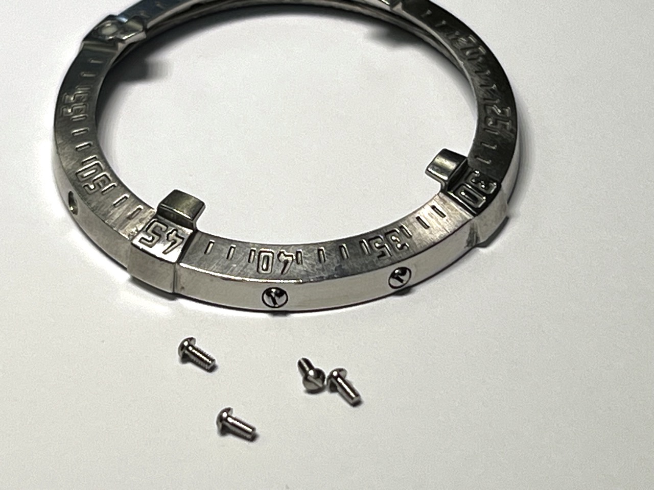 Rider Tab Steel - 4 Pack - Four Screw Set - color Silver fits Breitling