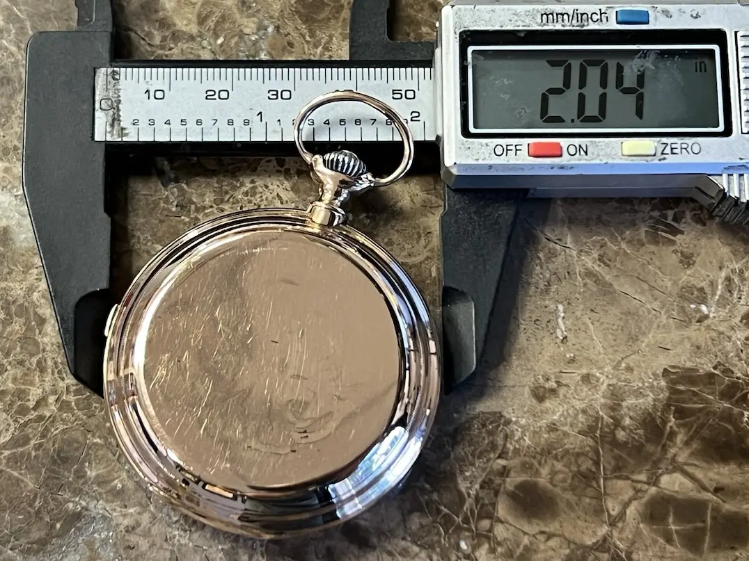 Tiffany & Company Pocket Watch 18k Yellow Gold Chronograph Hunter Case Vintage just serviced - Image 9