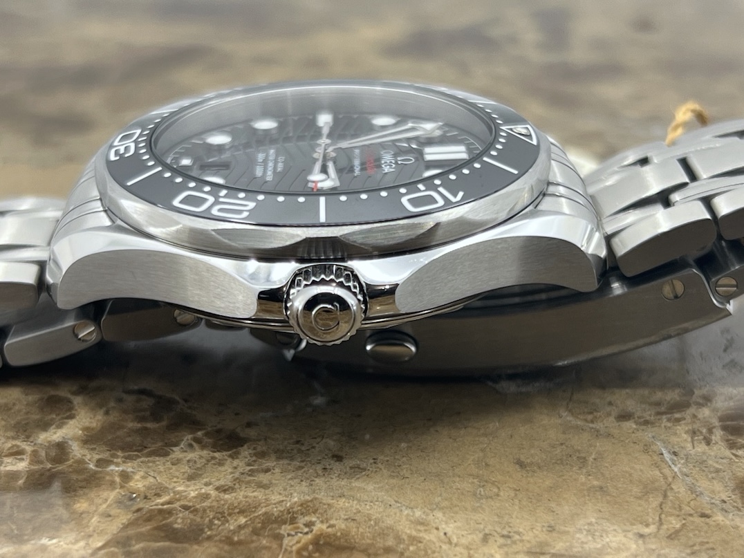 Omega Seamaster Diver 300M Co‑Axial Master Chronometer 42mm Black Dial Black Ceramic Bezel Box Papers Cards model 210.30.42.20.01.001