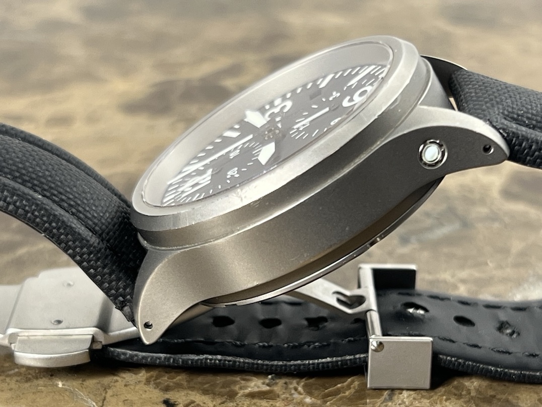 Sinn 756 Chronograph Tegimented 40mm Automatic on Strap with Deployed Buckle and Sinn Travel Box