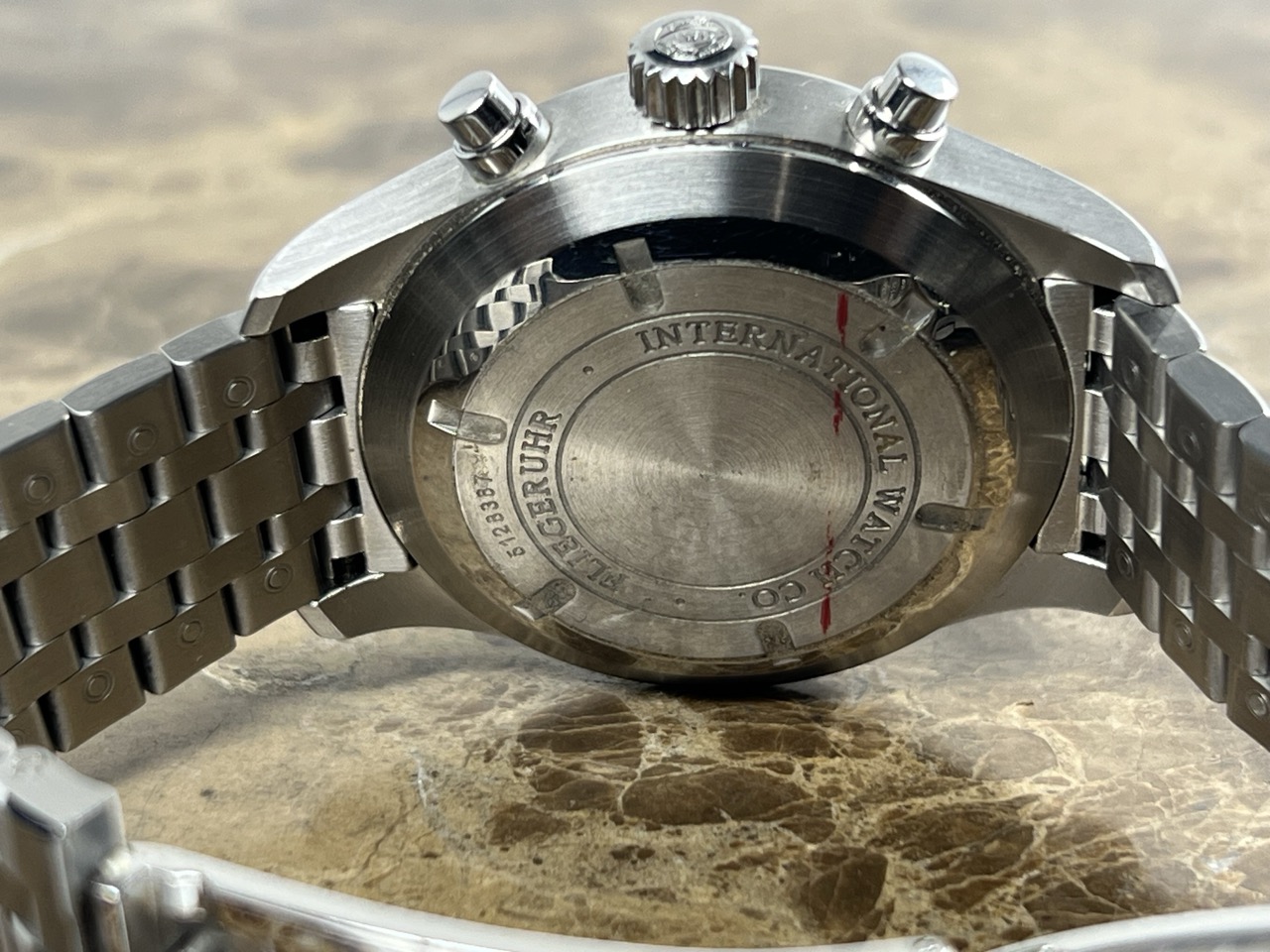 IWC Pilot Chronograph with DAY - DATE 43mm Automatic with Bracelet Box Papers IW377704