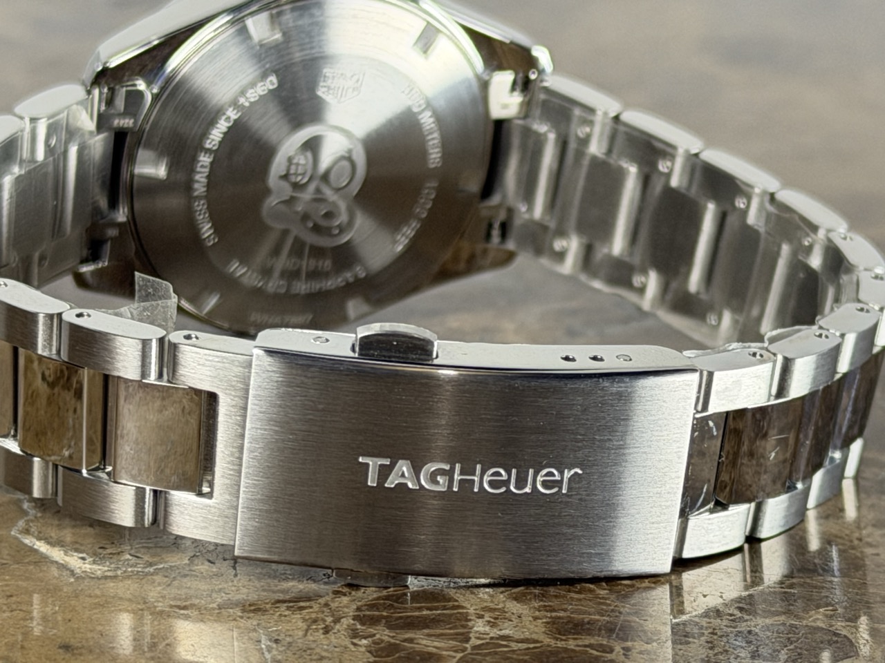 TAG Heuer Aquaracer Quartz 32mm Steel with Diamond Bezel and Mother of Pearl Diamond Dial Box Papers Cards WBD1315.BA0740
