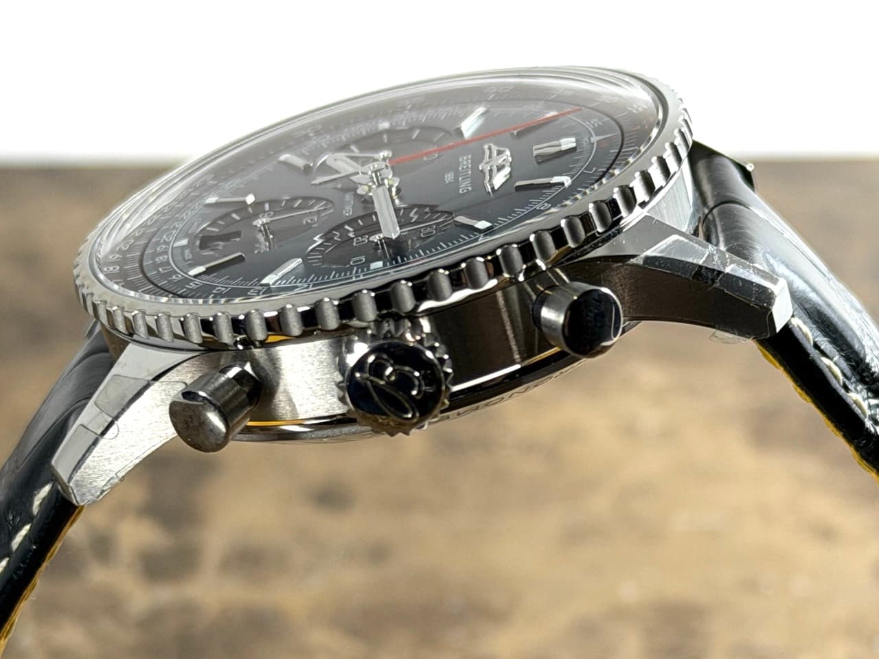 BREITLING Navitimer B01 Chronograph 41 Automatic Black Blue with Box Papers Card AB0139241C1P1 Never Worn
