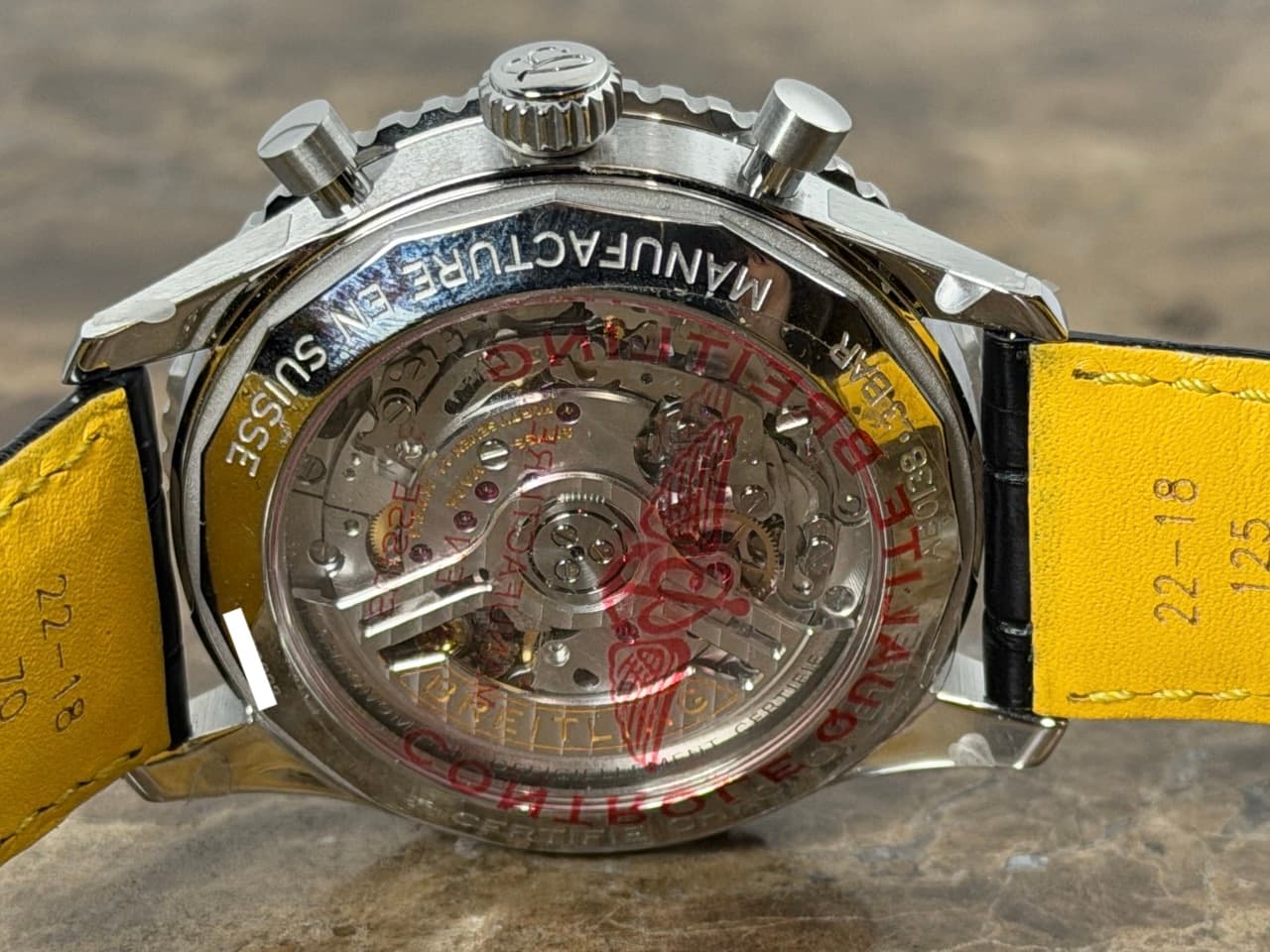 BREITLING Navitimer B01 Chronograph 43 Automatic Silver Black with Box Papers Card AB0138241G1P1 Never Worn
