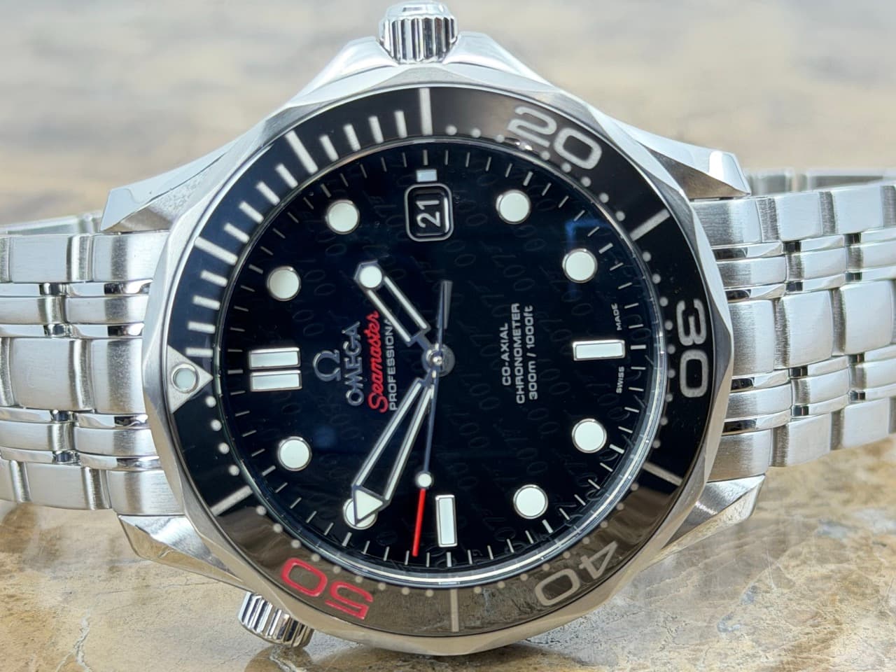 Omega Seamaster Diver 300M 41mm 50th Anniversary Limited Edition Ceramic Bezel Box Papers Cards 212.30.41.20.01.005