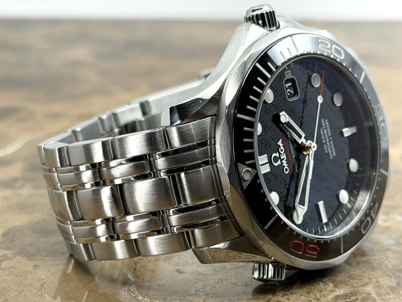 Omega Seamaster Diver 300M 41mm 50th Anniversary Limited Edition Ceramic Bezel Box Papers Cards 212.30.41.20.01.005