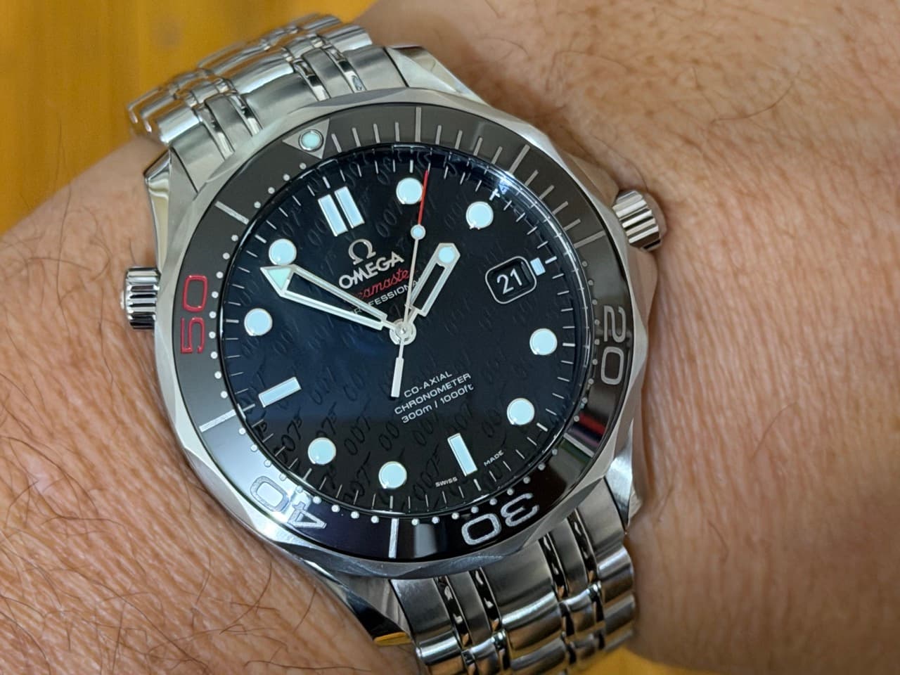Omega Seamaster Diver 300M 41mm 50th Anniversary Limited Edition Ceramic Bezel Box Papers Cards 212.30.41.20.01.005