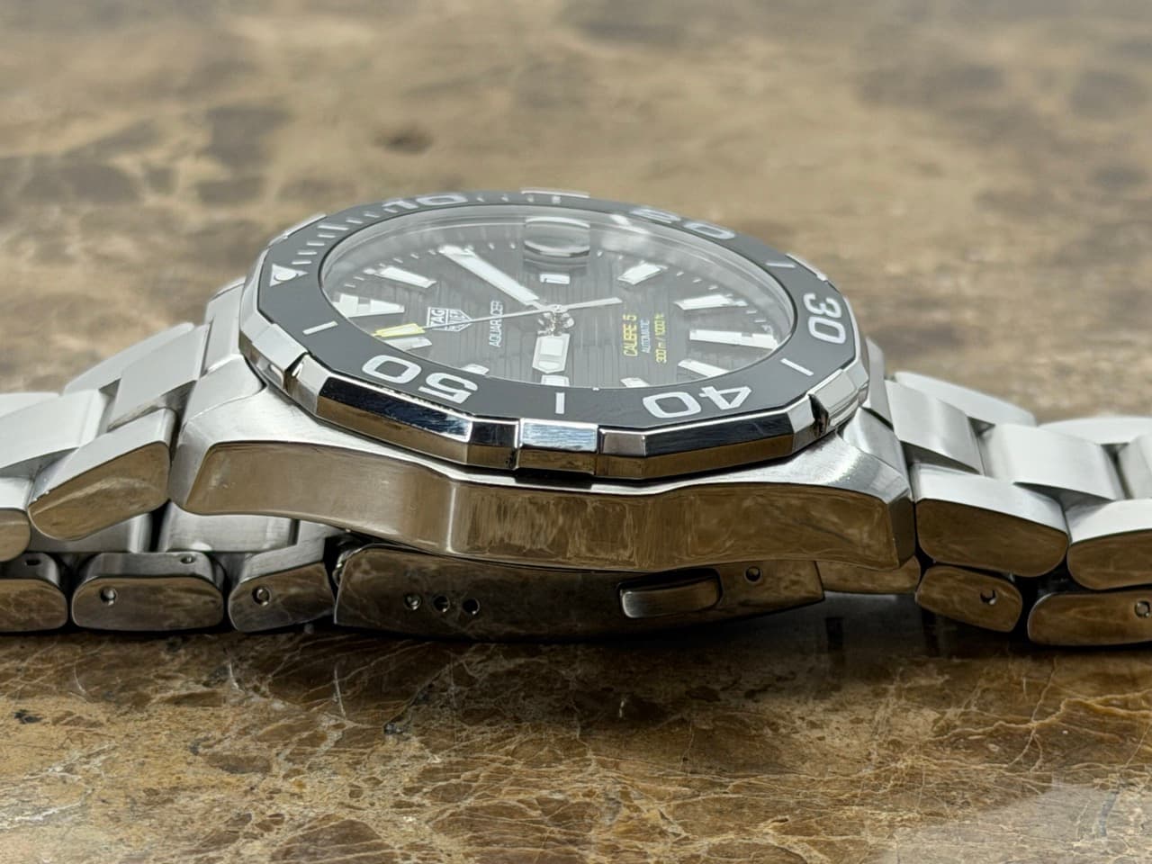 Tag Heuer Aquaracer 43mm Automatic with Black Dial with Tag Heuer Box and Papers WAY201A