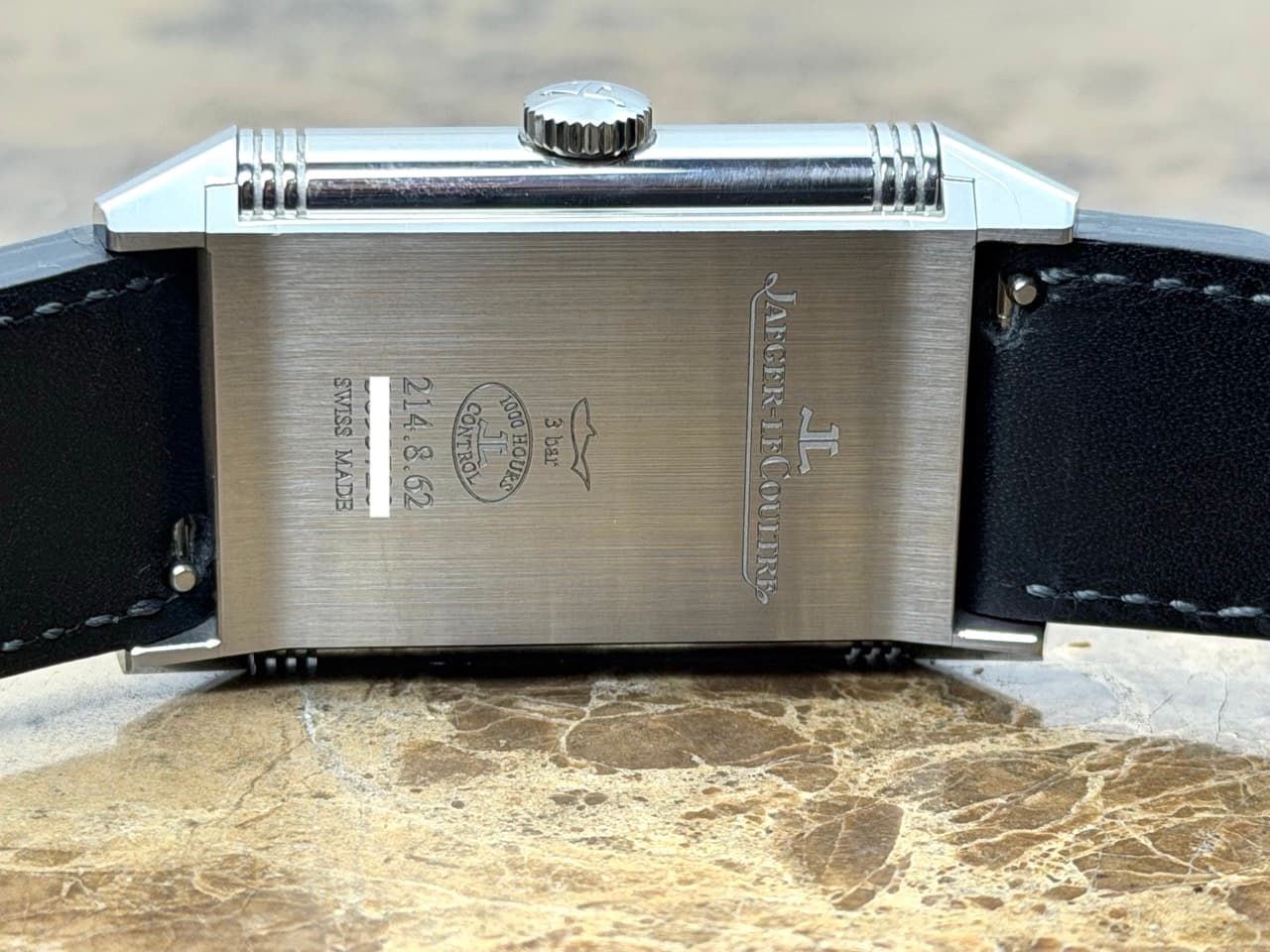 Jaeger LeCoultre REVERSO Classic Large Small Seconds 27mm x 45mm Mechanical Silver Dial Box Papers Card Q3858522