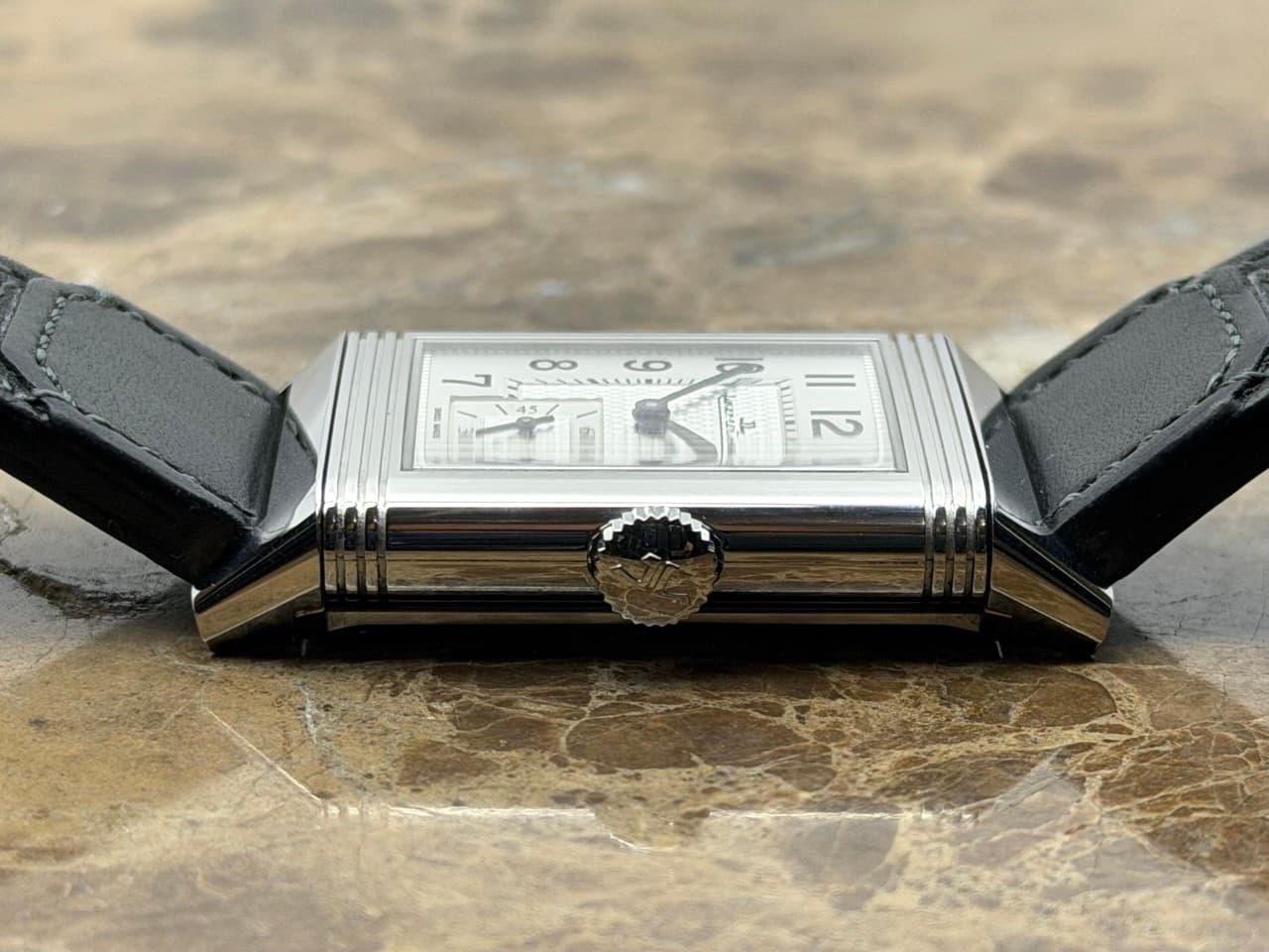 Jaeger LeCoultre REVERSO Classic Large Small Seconds 27mm x 45mm Mechanical Silver Dial Box Papers Card Q3858522