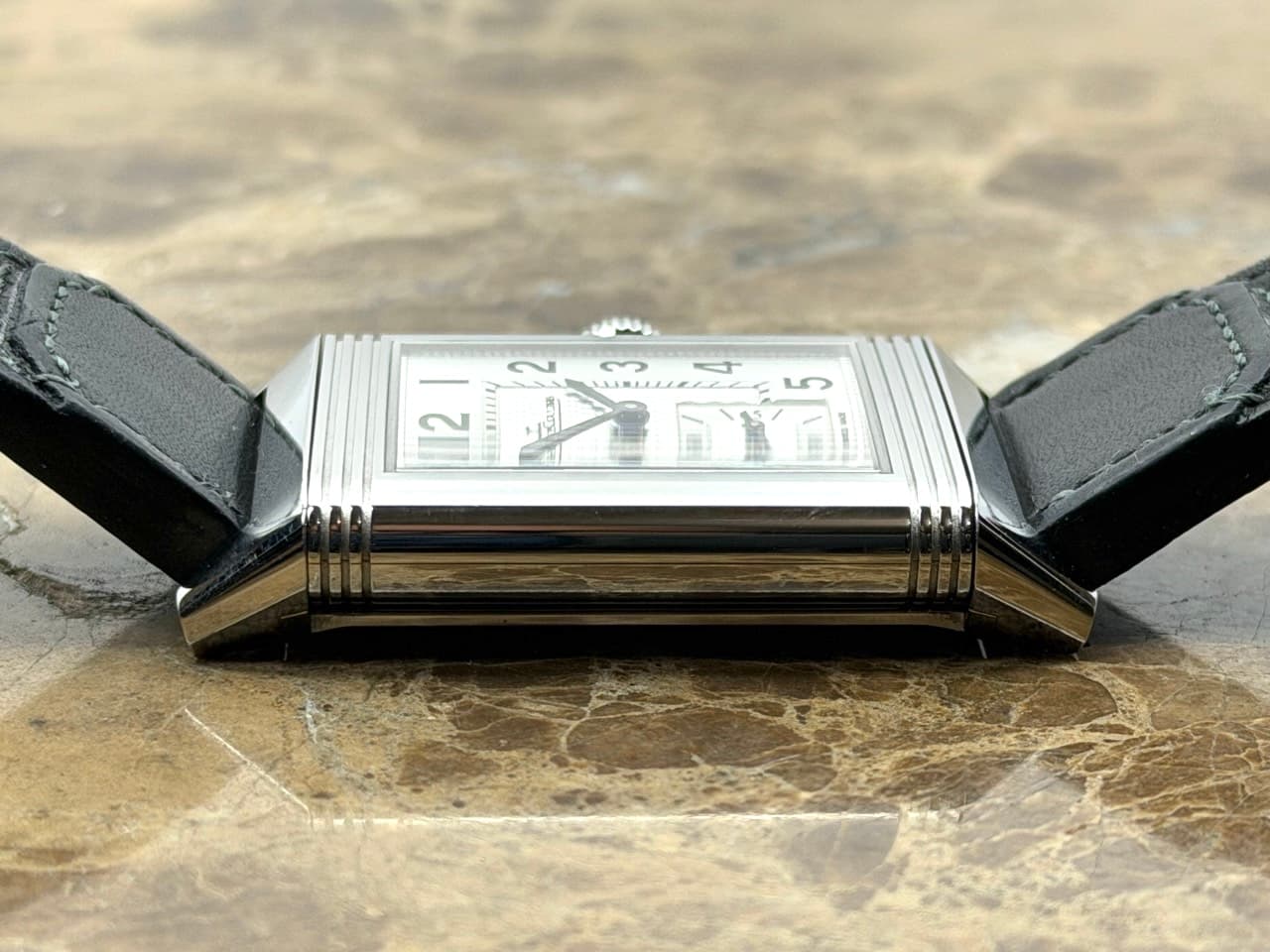Jaeger LeCoultre REVERSO Classic Large Small Seconds 27mm x 45mm Mechanical Silver Dial Box Papers Card Q3858522