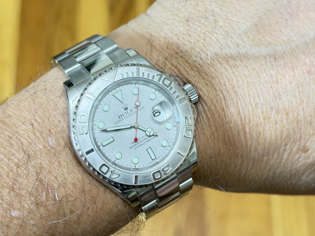 Rolex Yachtmaster Platinum & Steel Men’s 40mm Automatic 16622