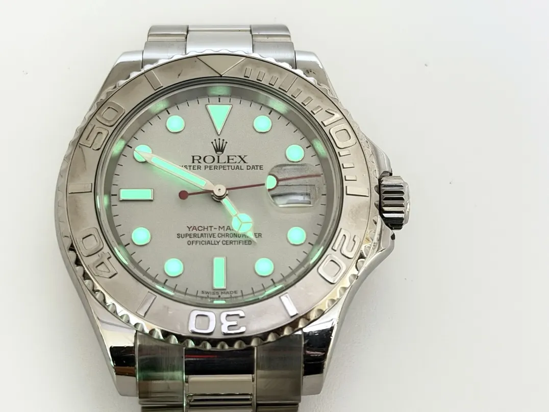 Rolex Yachtmaster Platinum & Steel Men’s 40mm Automatic 16622