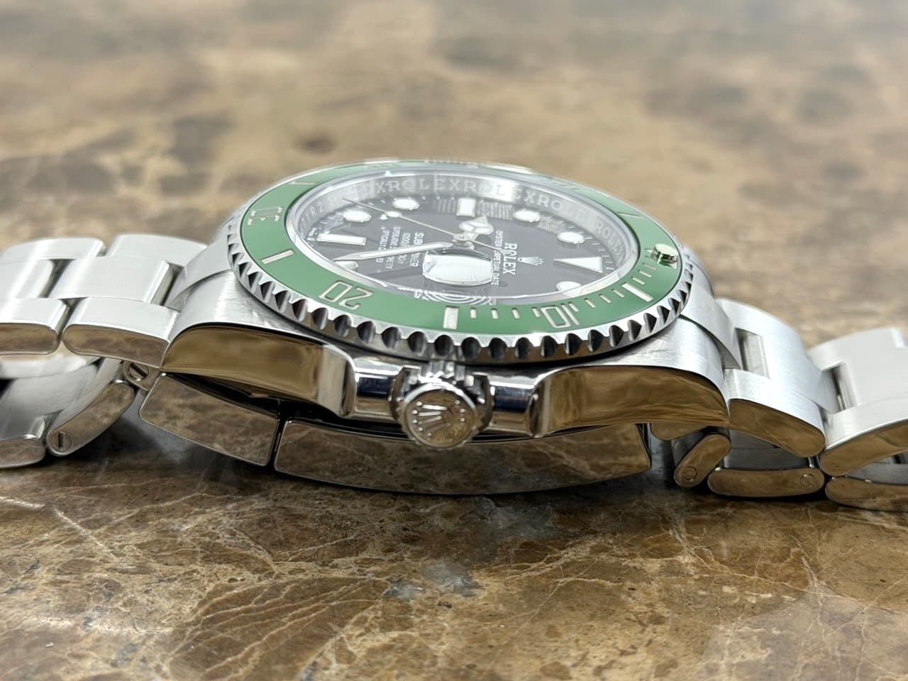 Rolex Submariner with Date Green Ceramic Bezel and Black dial Box Papers Year nickname Starbucks 126610LV - Image 8