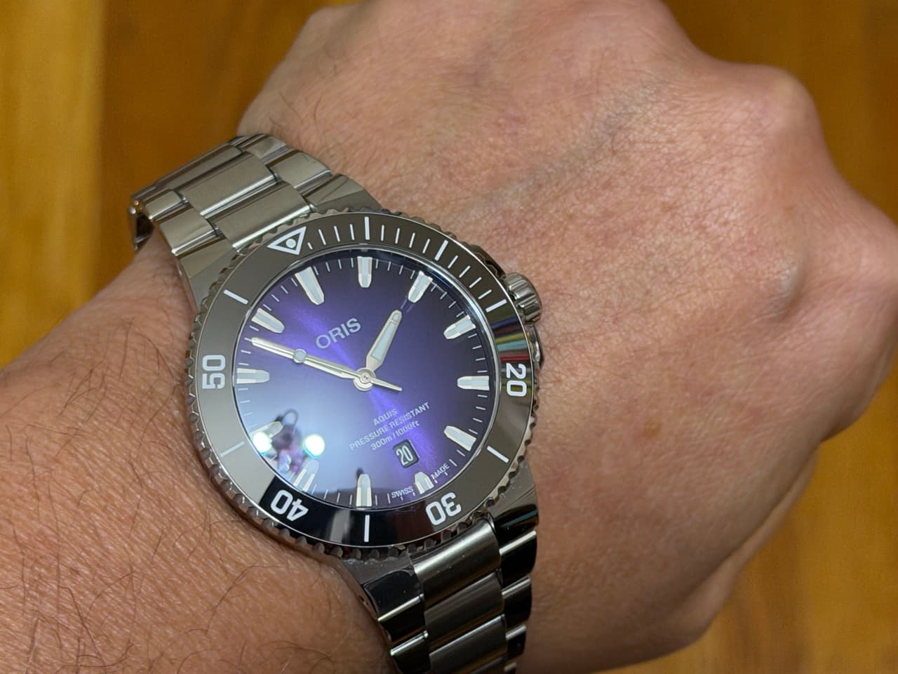 Oris Aquis Date TASTE OF SUMMER 43.5mm Automatic Purple Dial with Box papers card 01 733 7789 4158 - Image 10