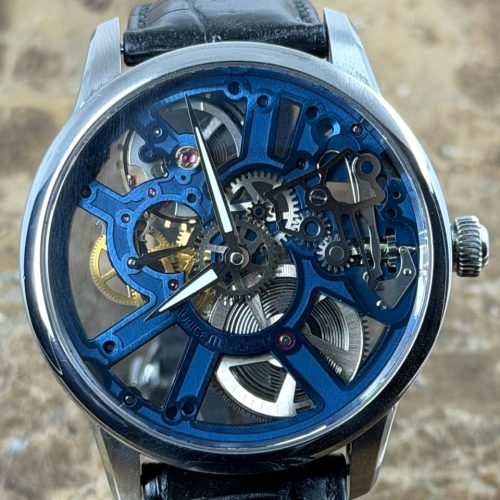 Maurice Lacroix Masterpiece Skeleton 43mm Manual Wind with Box and Card MP7228-SS001-004-1