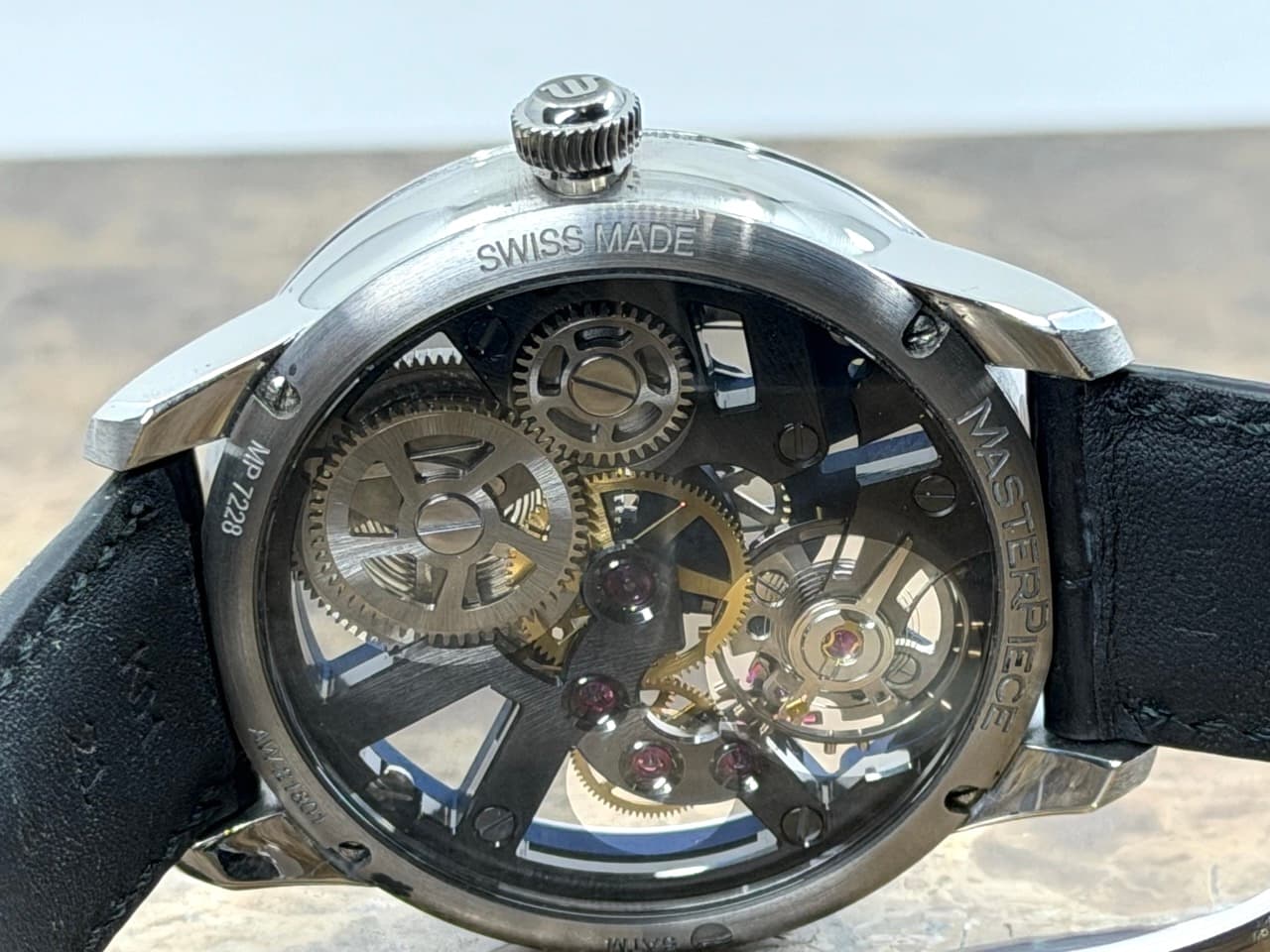 Maurice Lacroix Masterpiece Skeleton 43mm Manual Wind with Box and Card MP7228-SS001-004-1 - Image 6