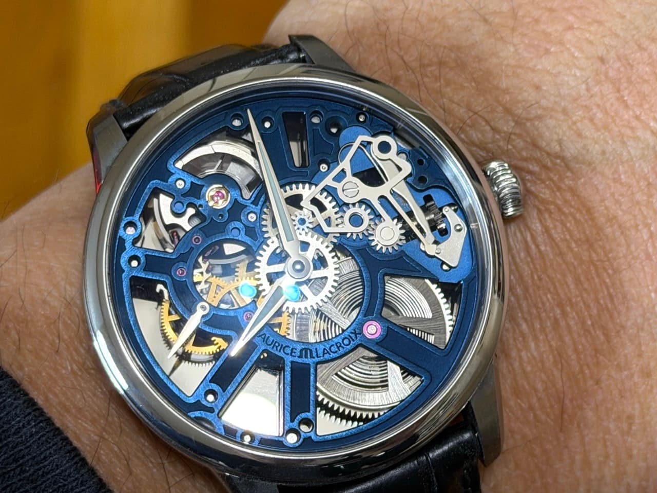 Maurice Lacroix Masterpiece Skeleton 43mm Manual Wind with Box and Card MP7228-SS001-004-1 - Image 11