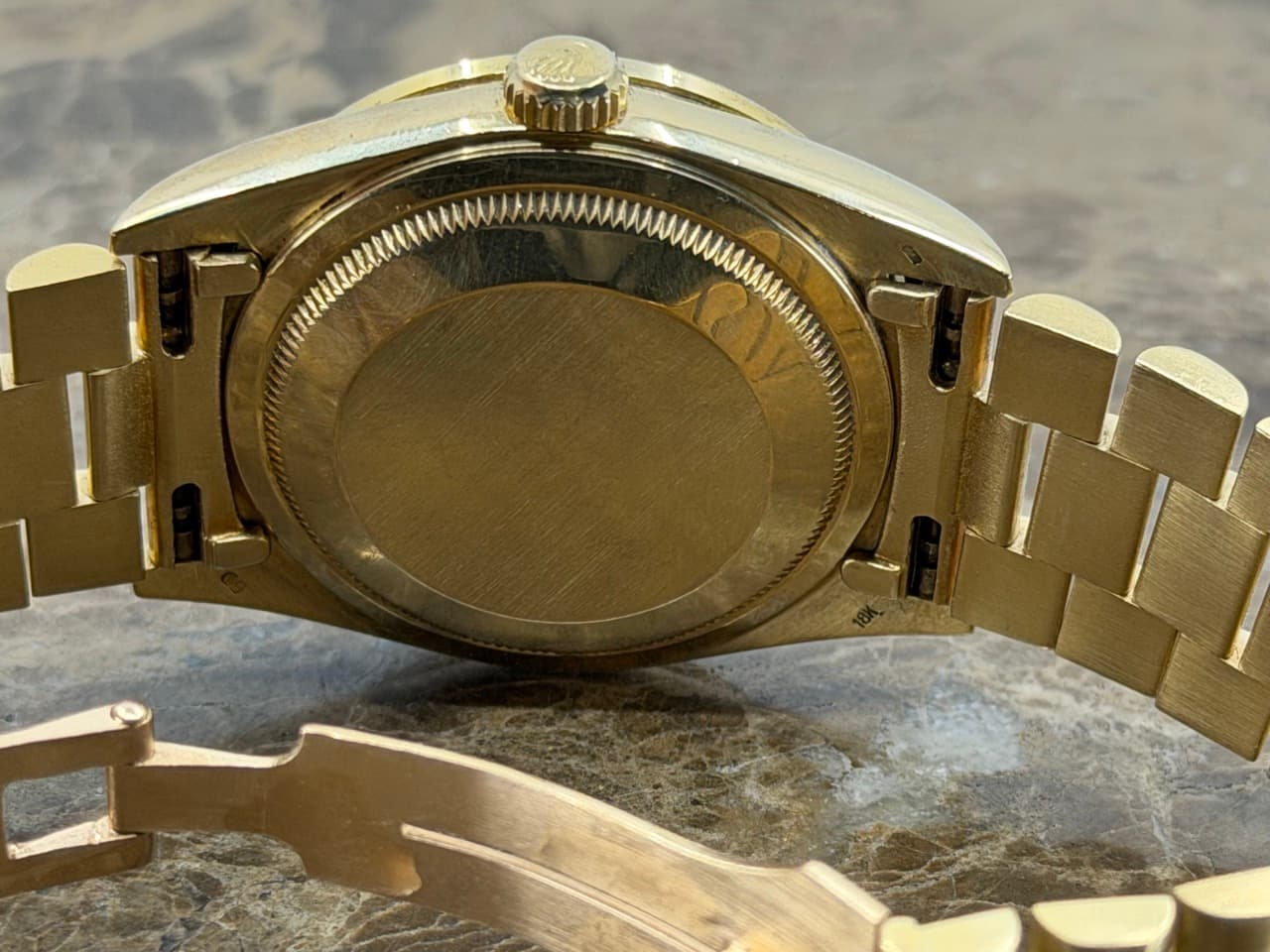 Rolex President Day Date 36mm 18k Yellow Gold Automatic 18348 DOUBLE QUICK Factory Diamond Bezel and Dial - Image 5