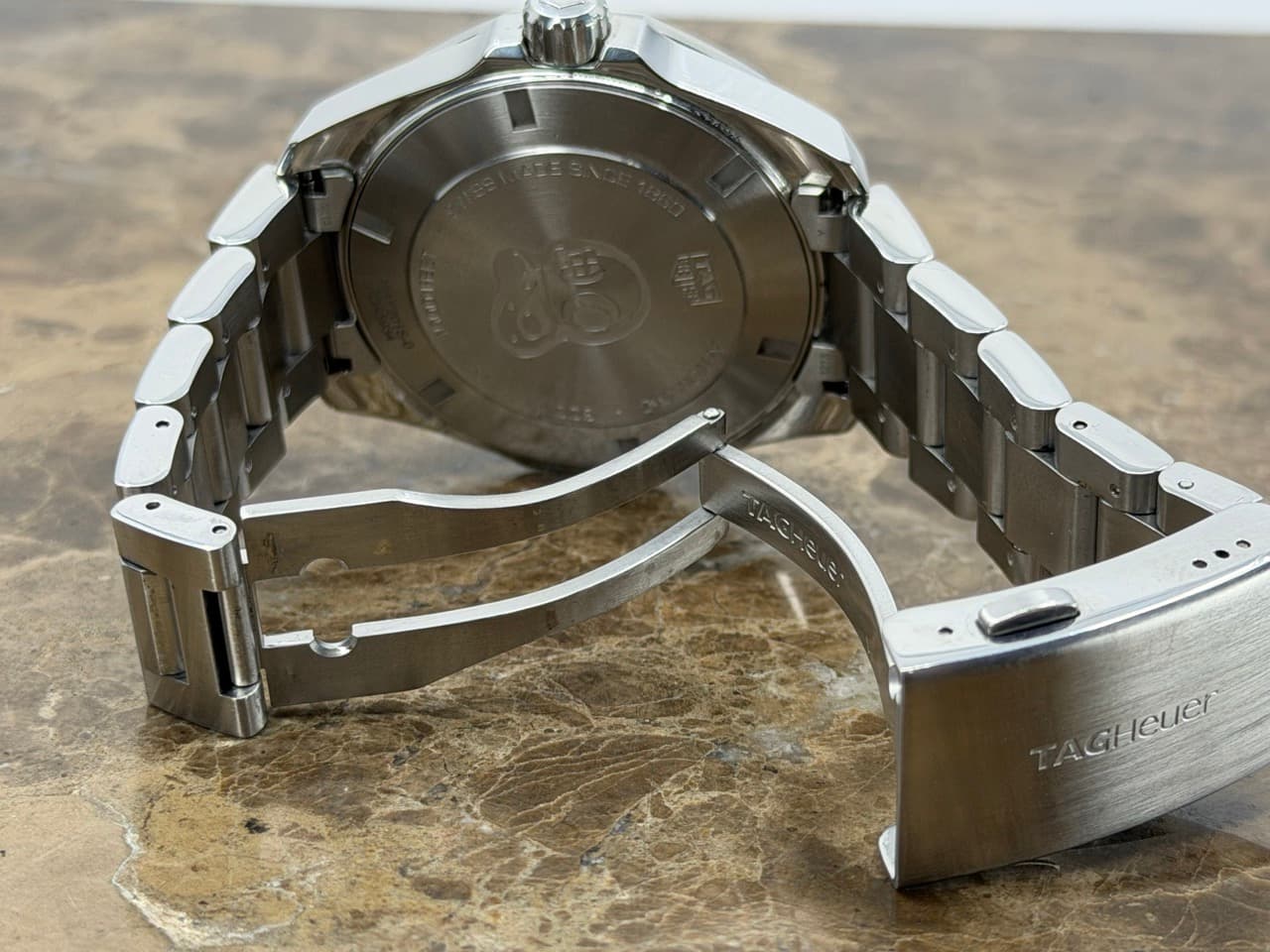 Tag Heuer Aquaracer Caliber 5 Green Dial Bezel Hulk 300M / 1000ft WAY201S-0 Box Papers Card - Image 6