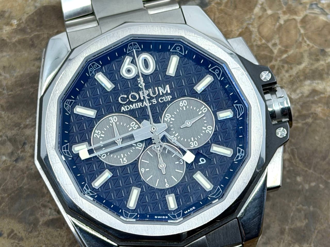 Corum Admiral's Cup AC-One Chronograph 45mm Automatic Stainless Steel and Titanium 01.0116 with Corum Travel Box