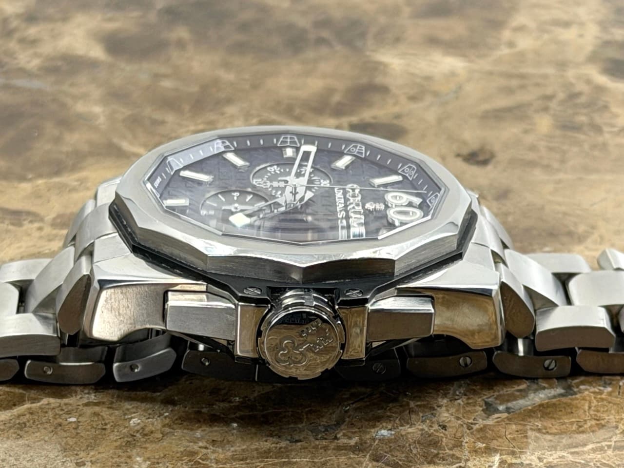 Corum Admiral's Cup AC-One Chronograph 45mm Automatic Stainless Steel and Titanium 01.0116 with Corum Travel Box - Image 9