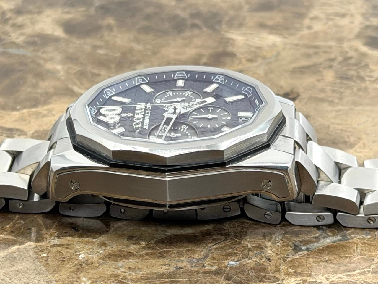 Corum Admiral's Cup AC-One Chronograph 45mm Automatic Stainless Steel and Titanium 01.0116 with Corum Travel Box - Image 10