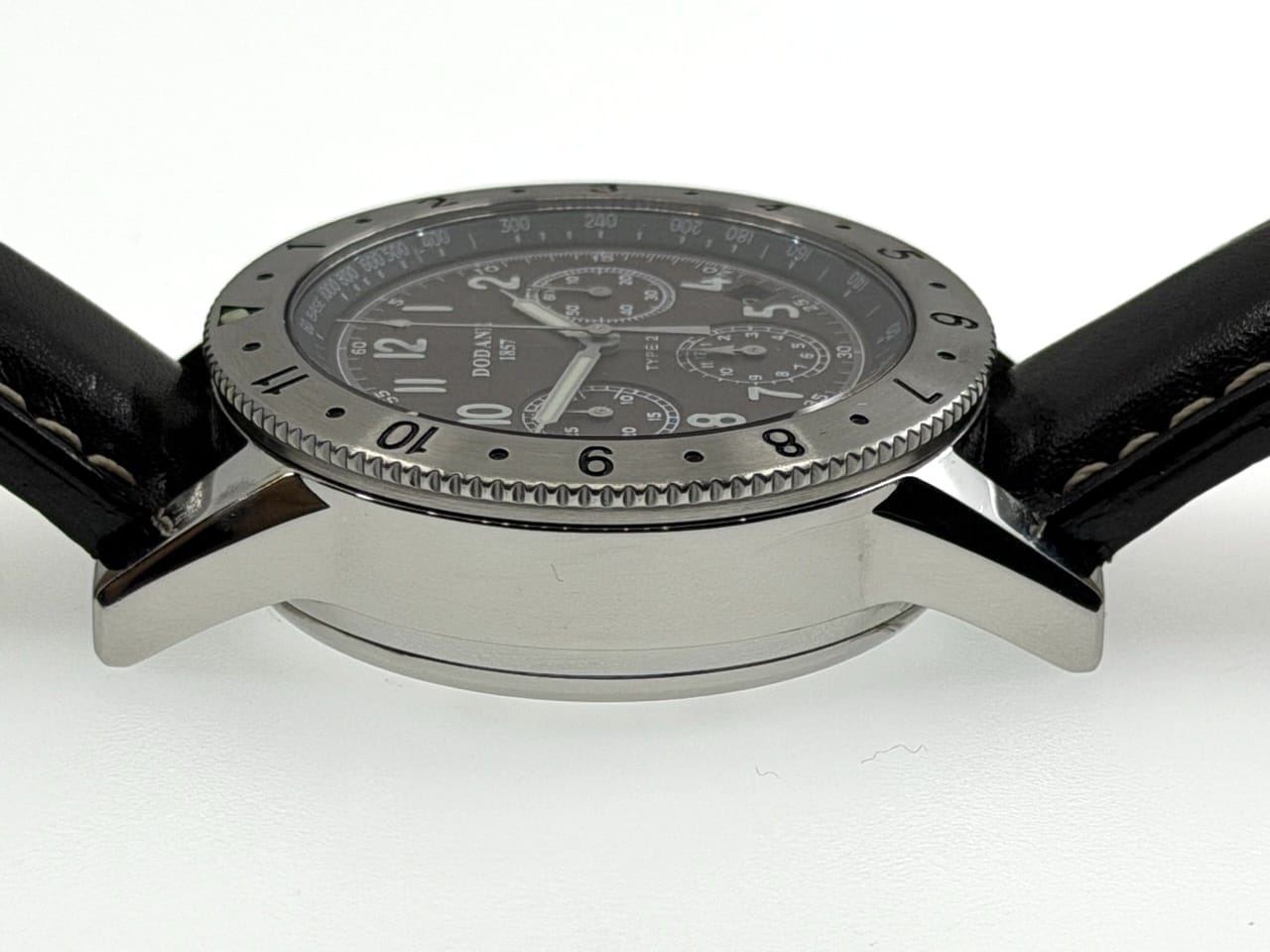 Dodane 1857 TYPE 21 Chronograph Flyback 41.5mm Automatic Three Register Matte Brown Dial with Box Papers Card - Image 9