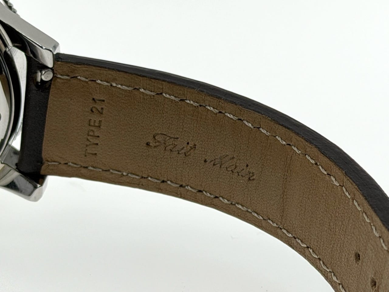 Dodane 1857 TYPE 21 Chronograph Flyback 41.5mm Automatic Three Register Matte Brown Dial with Box Papers Card - Image 10