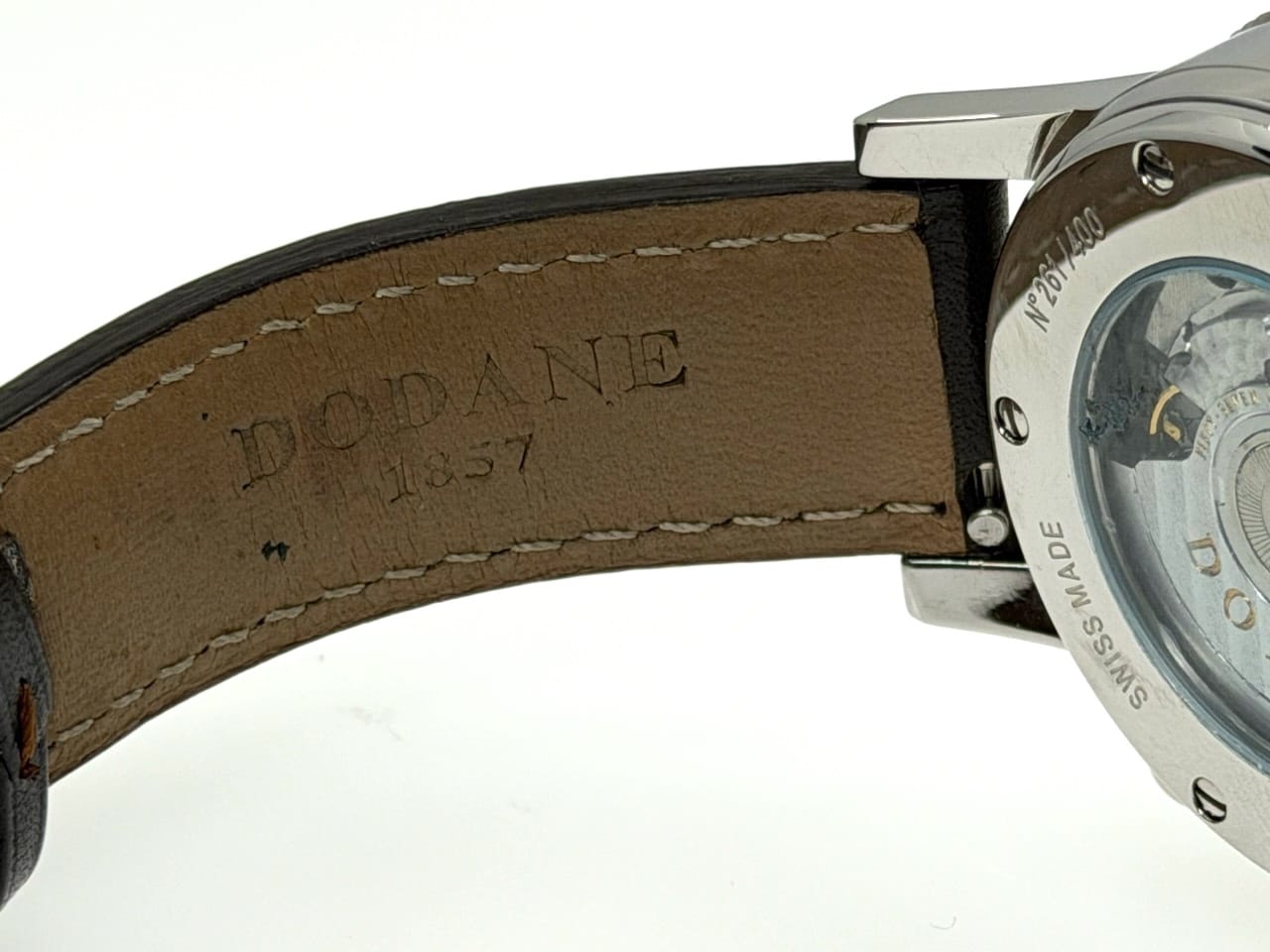 Dodane 1857 TYPE 21 Chronograph Flyback 41.5mm Automatic Three Register Matte Brown Dial with Box Papers Card - Image 11