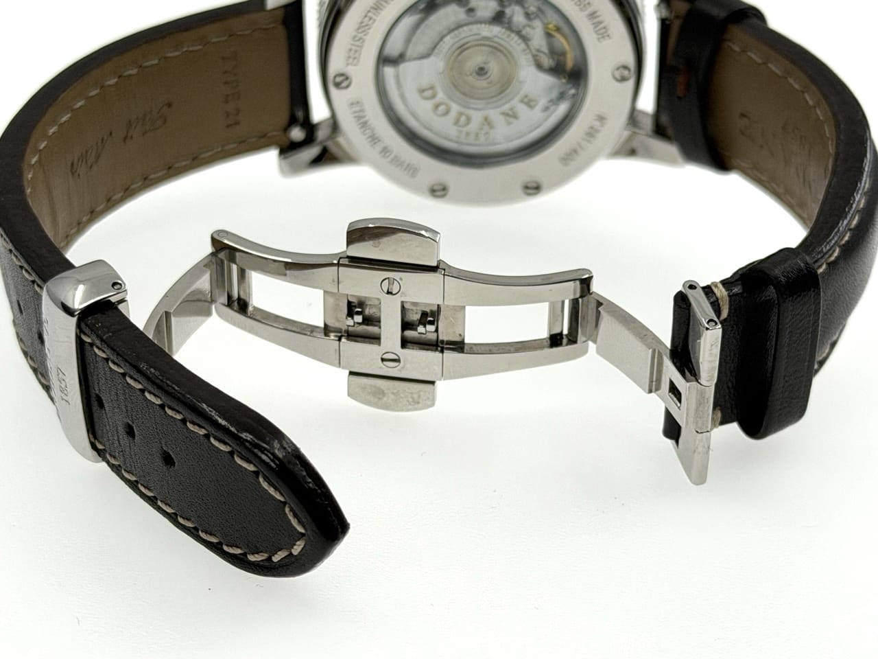 Dodane 1857 TYPE 21 Chronograph Flyback 41.5mm Automatic Three Register Matte Brown Dial with Box Papers Card - Image 6