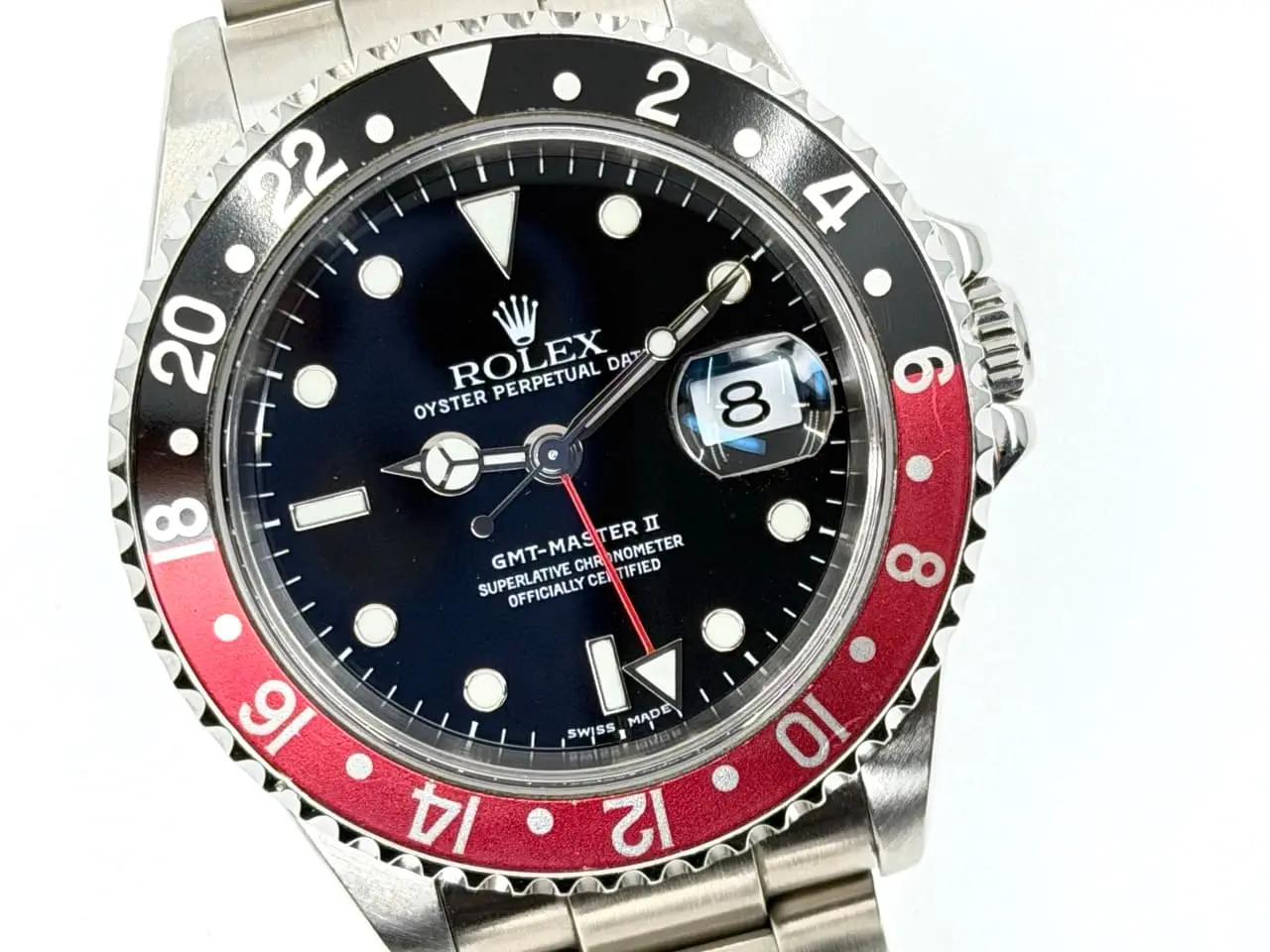 Rolex GMT Master 2 Red / Black Coke with 16710 Rolex Box Papers