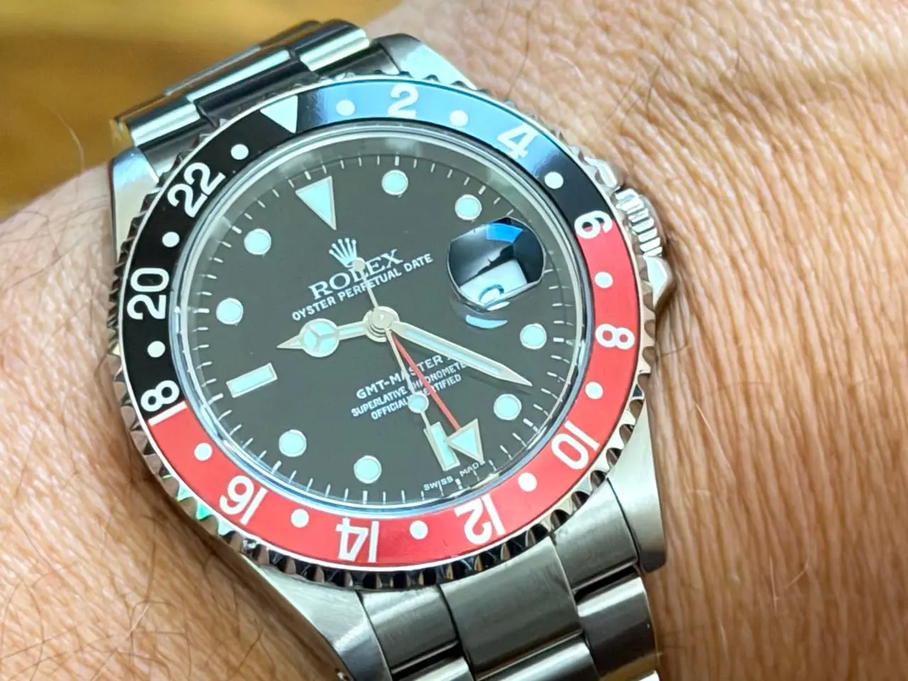 Rolex GMT Master 2 Red / Black Coke with 16710 Rolex Box Papers - Image 10