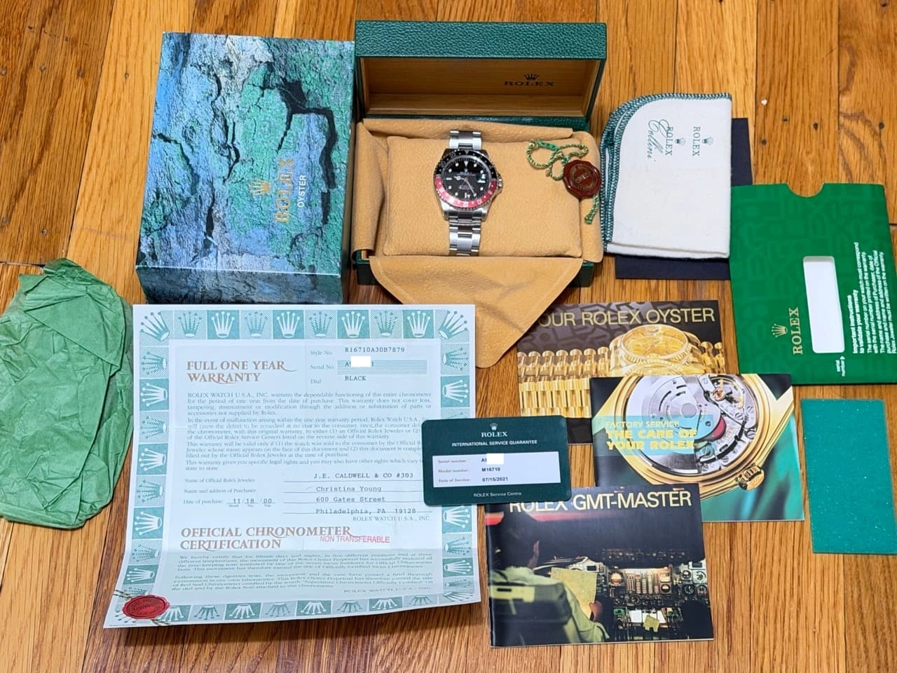 Rolex GMT Master 2 Red / Black Coke with 16710 Rolex Box Papers - Image 11