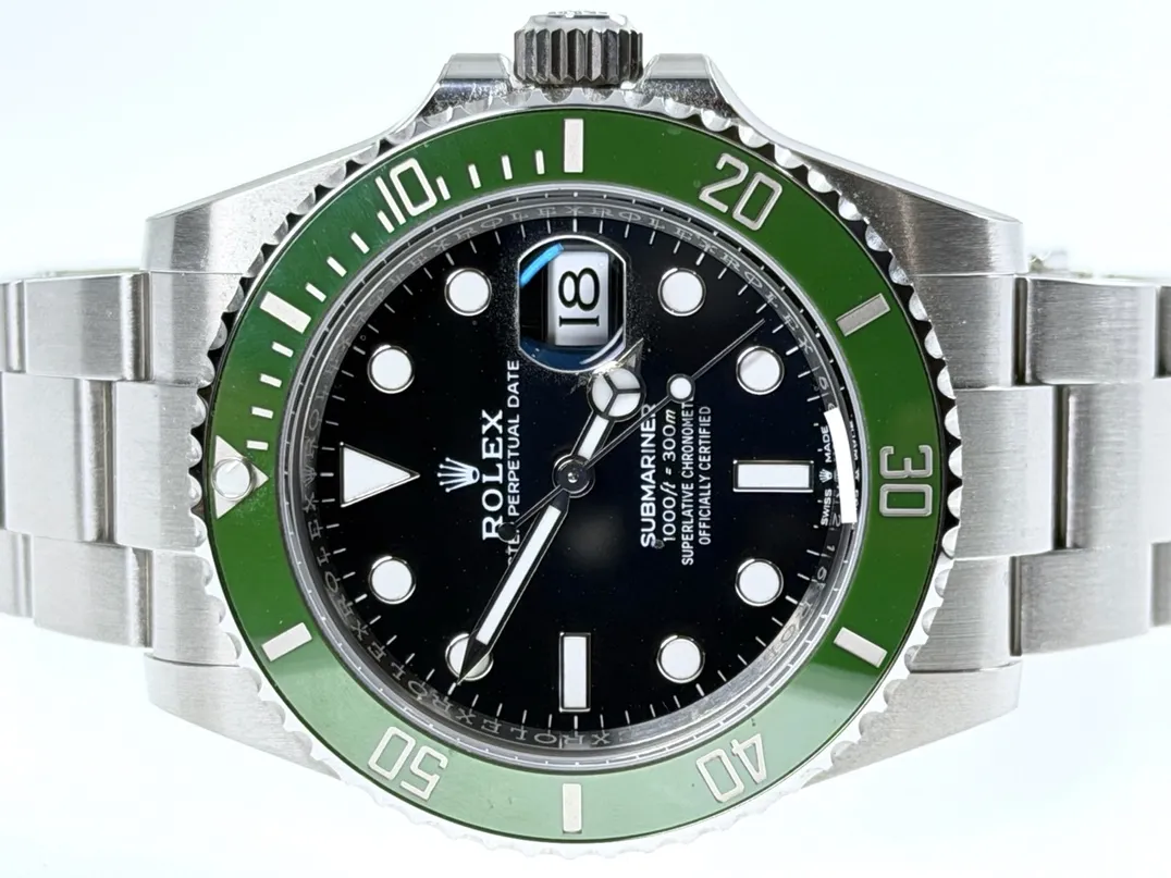 Rolex Submariner with Date Green Ceramic Bezel and Black dial Starbucks 126610LV Box Papers Year 2026