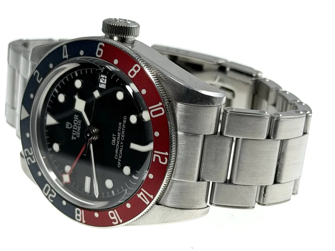 Tudor Black Bay GMT Heritage Pepsi automatic 41mm full size black dial box papers 79830RB