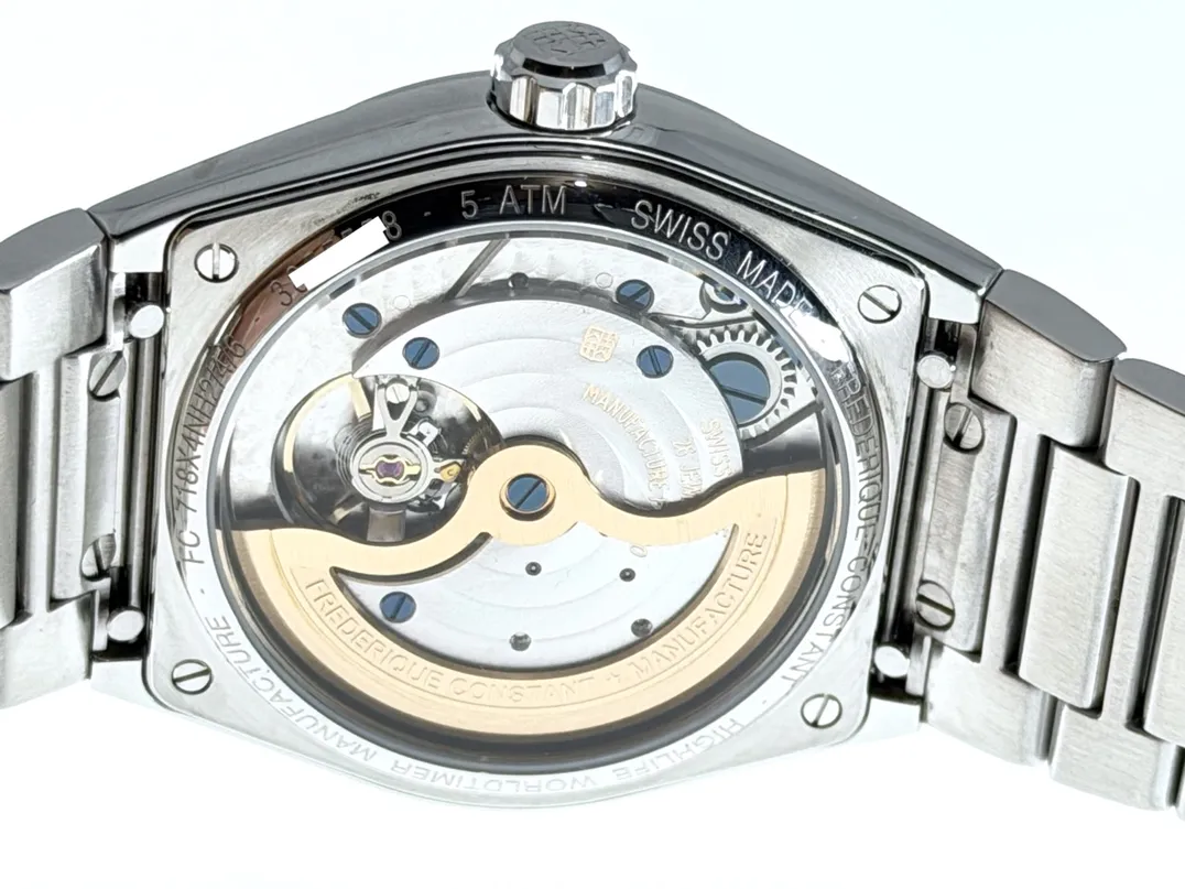 Frederique Constant Highlife Worldtimer 24 Timezones Blue Dial Men's 41mm Automatic Box Papers FC-718N4NH6B