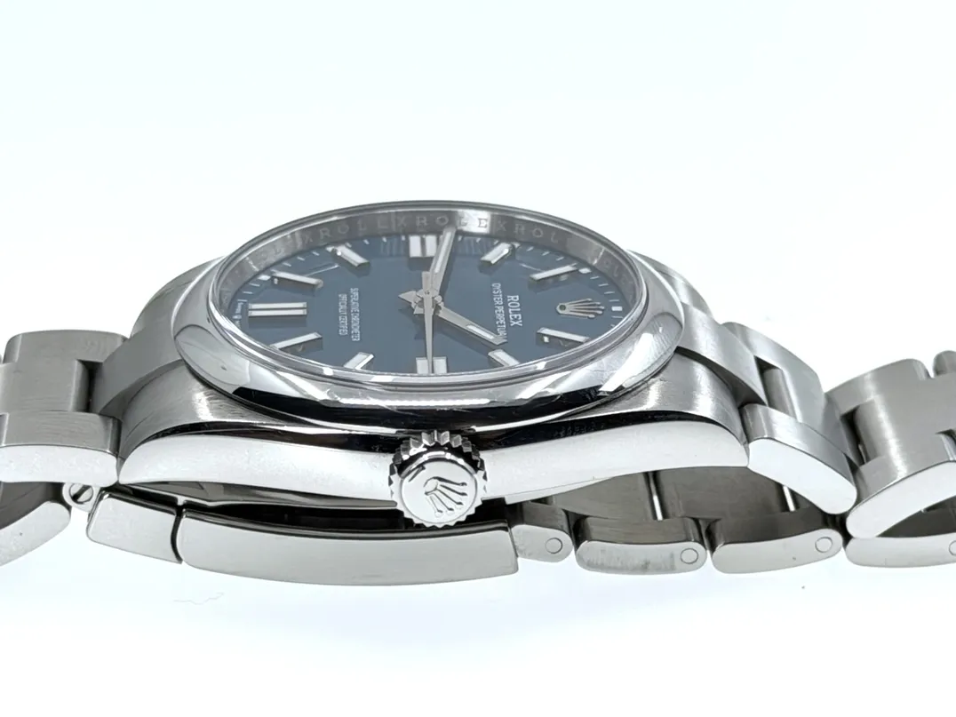 Rolex Oyster Perpetual 41 with Med Blue Dial model 134300 Box Papers Card Year 2025