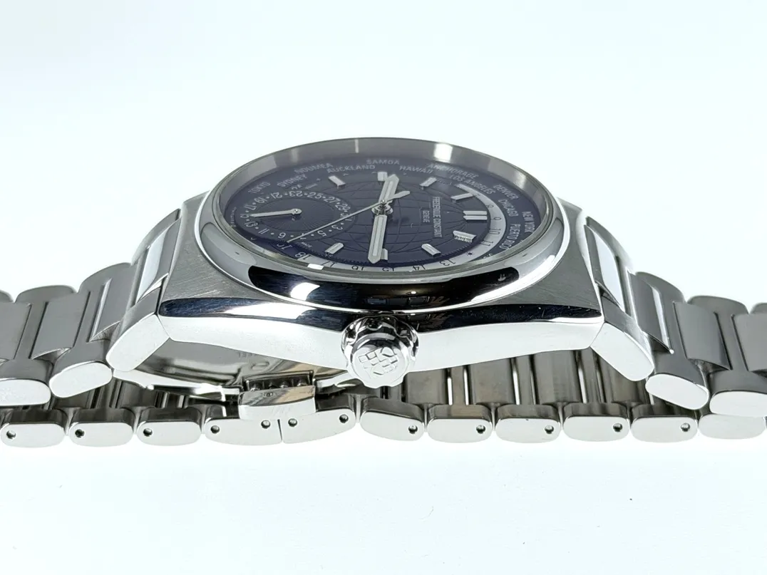 Frederique Constant Highlife Worldtimer 24 Timezones Blue Dial Men's 41mm Automatic Box Papers FC-718N4NH6B