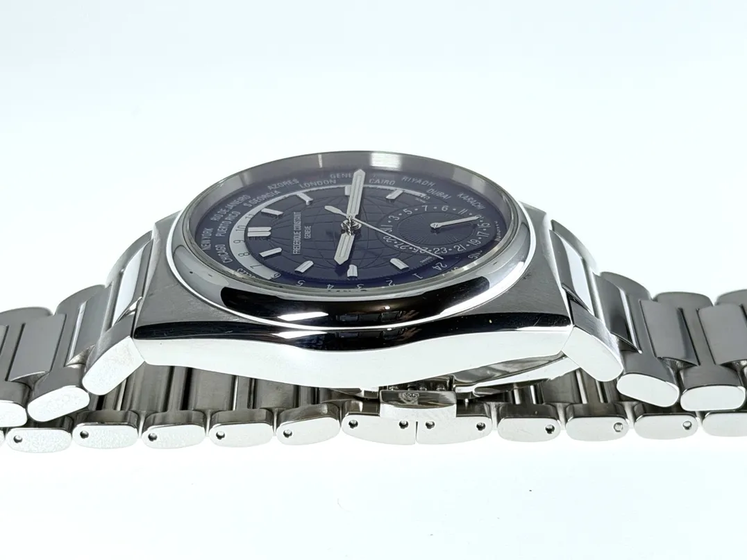 Frederique Constant Highlife Worldtimer 24 Timezones Blue Dial Men's 41mm Automatic Box Papers FC-718N4NH6B