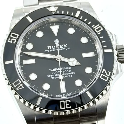 Rolex Submariner No Date 41mm Automatic Ceramic Bezel Easy Glide 124060 Box Papers