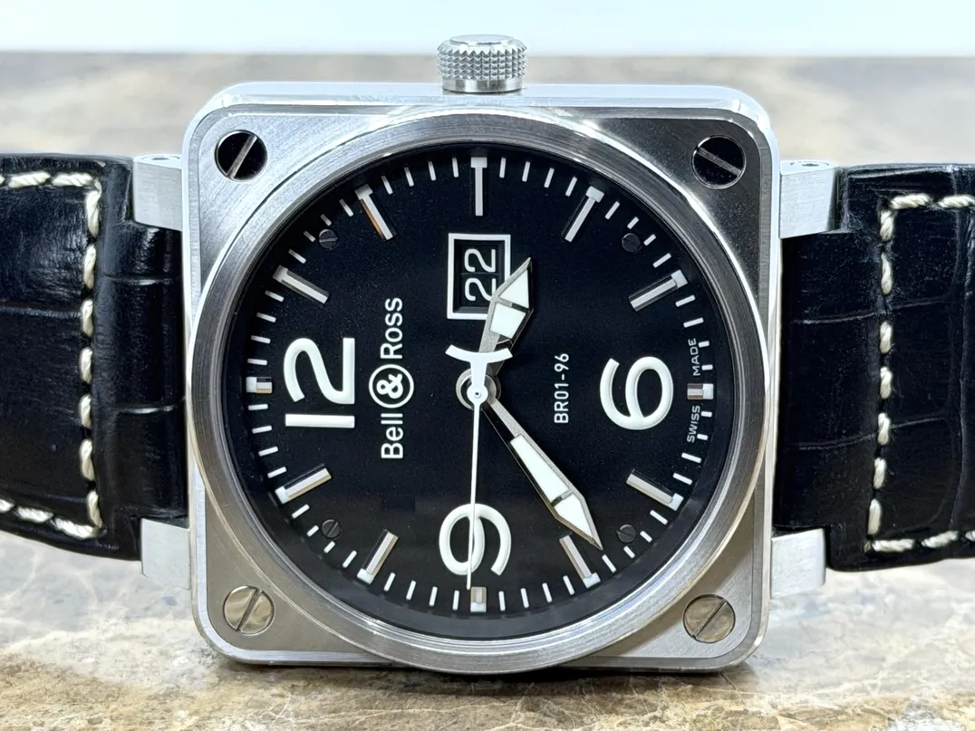 Bell & Ross BR01-96 Big Date Automatic 46mm with 4 sets of Straps Box Booklets