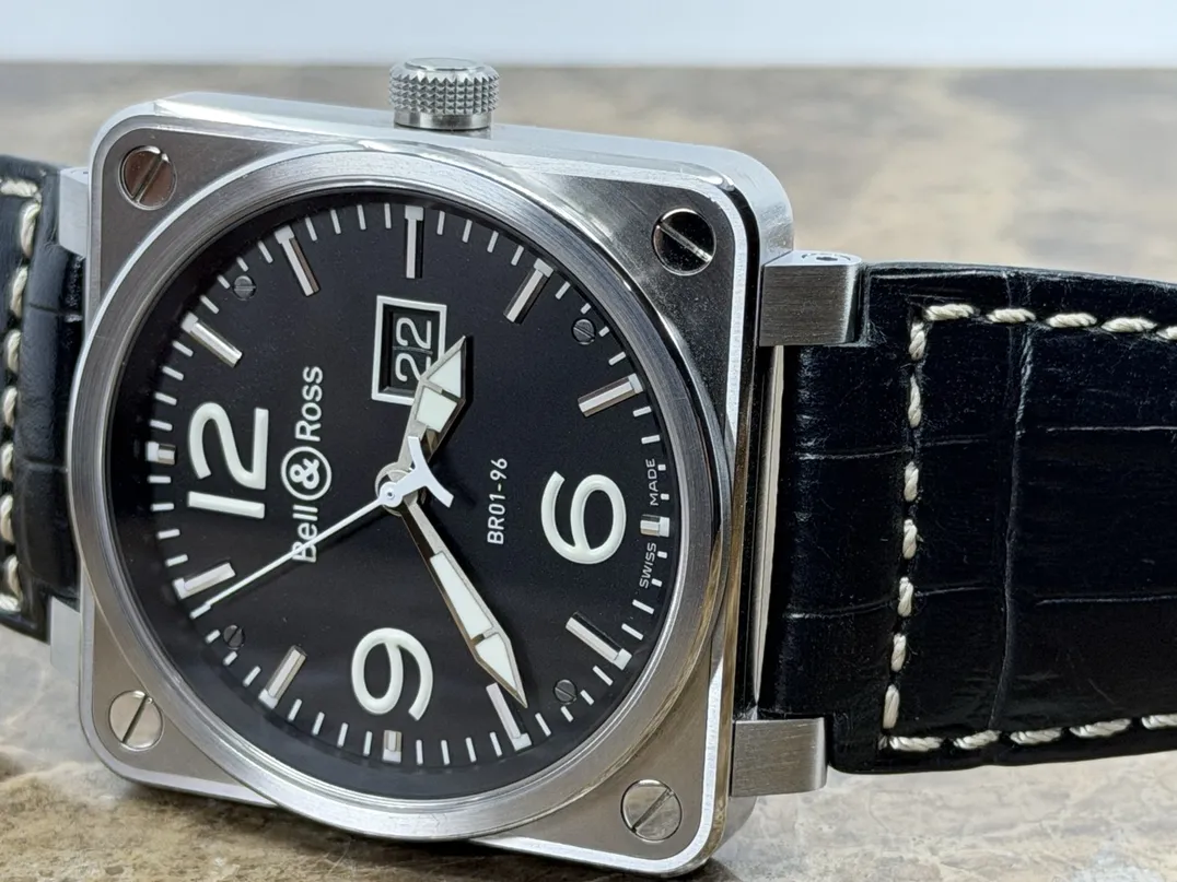 Bell & Ross BR01-96 Big Date Automatic 46mm with 4 sets of Straps Box Booklets